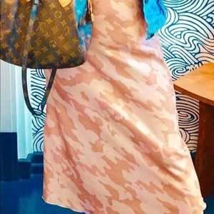 Free People Pink Camo Midi